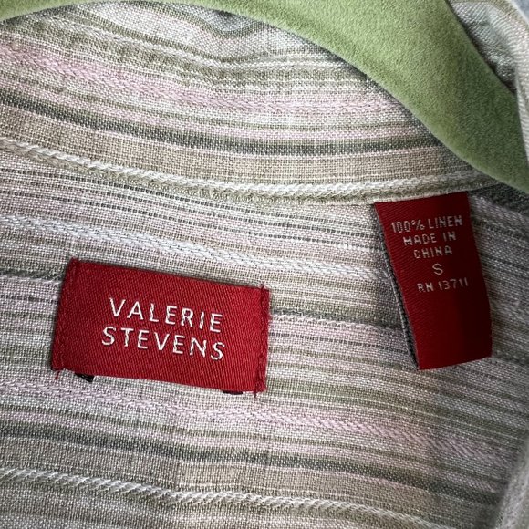 Valerie Stevens Women Small Cotton Button down blouse - Picture 7 of 8